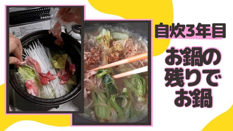 【鍋の翌朝の鍋】お鍋の残りでお鍋つくった('∇')【一人暮らしvlog】#Shorts