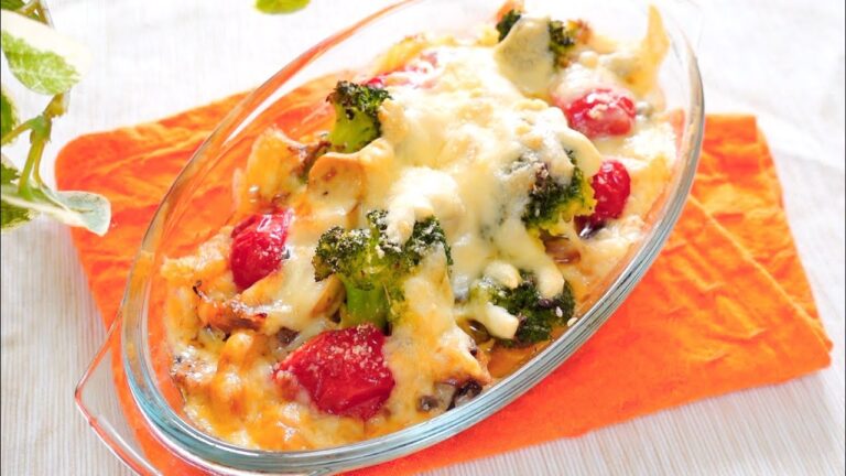 ジューシーさば缶と野菜のグラタンの作り方｜美食ダイエット｜Gratin of Canned Mackerel and Vegetables