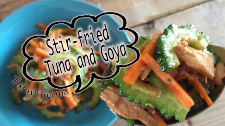 ごはんがススムおかず　ツナとゴーヤーの甘辛醤油炒め煮の作り方　How to make Side dishes of Japan Stir fried Tuna and Goya 1
