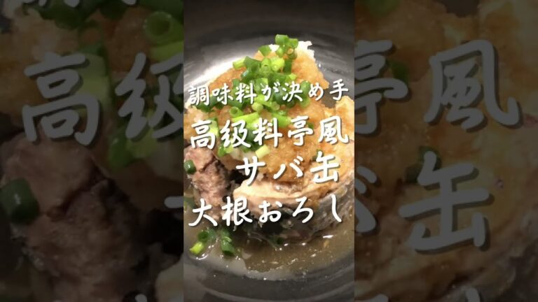 高級料亭風｜サバ缶大根おろし