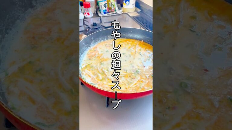 麺にも！米にも合う！もやしの担々スープ