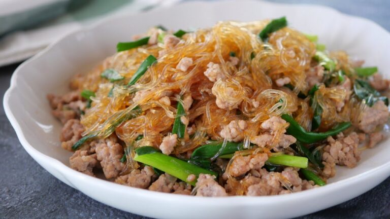 【きょうのおかずにしたい♡ひき肉と春雨の炒め物】「簡単に出来て見栄えも味も良し♪」「まるめし」 |  Minced meat and Rice noodles stir-fry