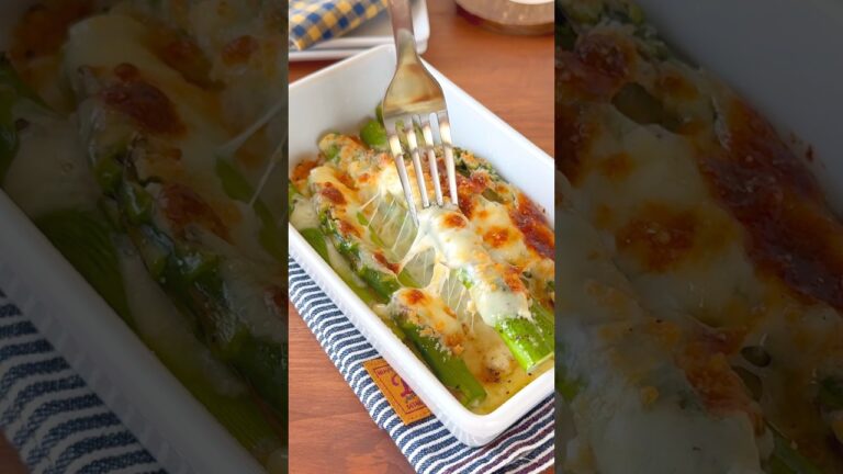【子供ウケ最強】とろ〜りチーズ🤤アスパラマヨ焼き