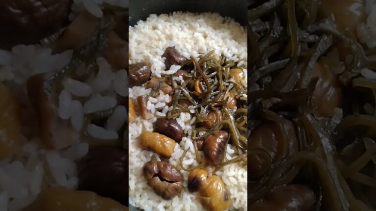 天津甘栗で栗ご飯