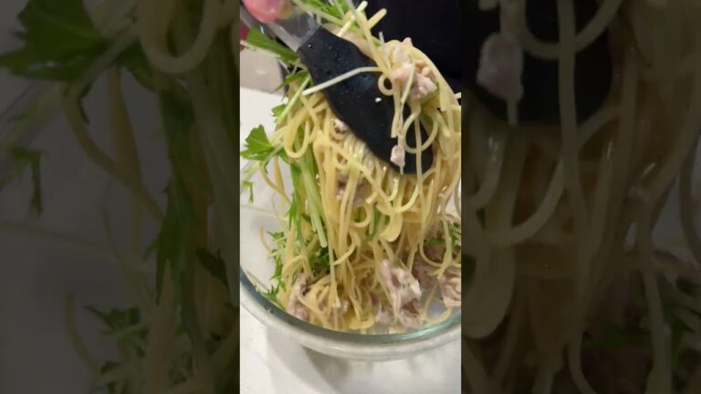 【さっぱりパスタメンタルの人必見】豚バラ冷製パスタ #マッチョ #料理 #元カレ #簡単レシピ #パスタ  #cooking