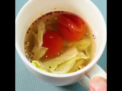 粒マスタードのほどよい酸味と辛味がアクセント ウィンナーとトマトの洋風スープ ｜ moguna[モグナ]