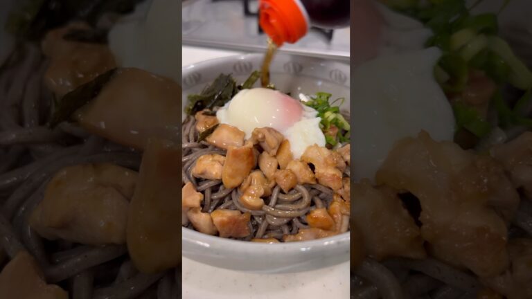 30kg痩せた男が食べている減量適正MAXな蕎麦レシピを紹介します！#shorts #short