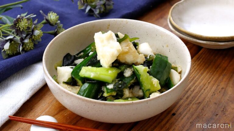 【長芋ときゅうりのさっぱりサラダ】包丁いらず！長芋ときゅうりの食感が楽しい♪｜macaroni（マカロニ）