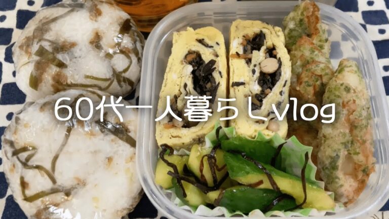 【64歳年金一人暮らし】仕事終わりの平日の晩ご飯/一軒家に住む友人/キャベツと豚肉でなんちゃって回鍋肉（ホイコーロー）お弁当#64