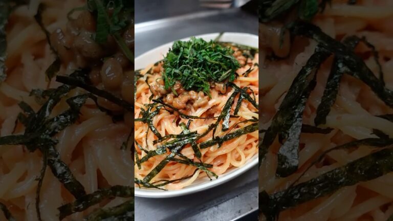 マグロ納豆たらこパスタ