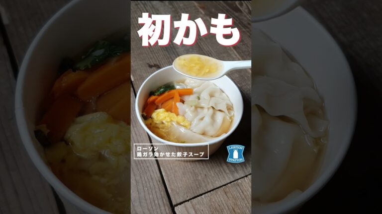 【コンビニダイエット飯】ローソンの「鶏がら効かせた餃子スープ」