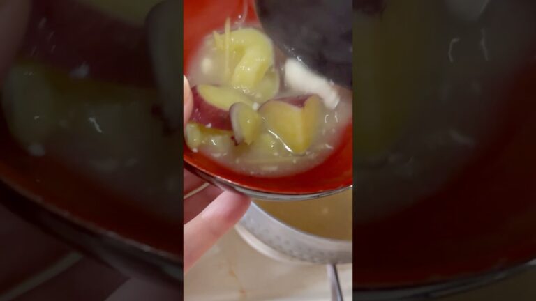 【さつまいもと生姜の味噌汁】#簡単レシピ #料理 #味噌汁