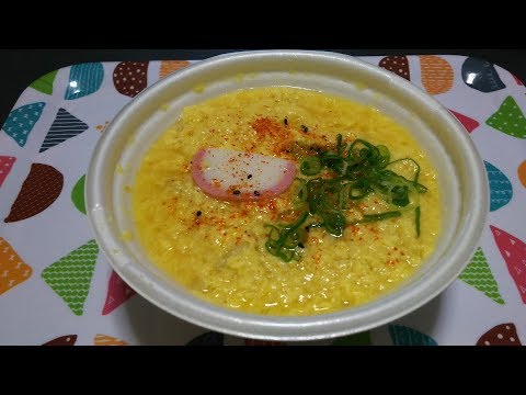 【早送り】ツルッともっちり！かき玉うどん《セブンイレブン》【食べる動画】