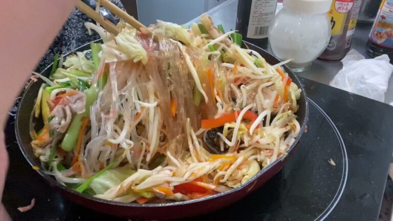 春雨で台湾風焼きビーフン！