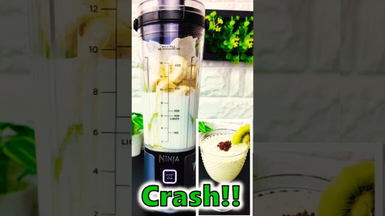 キウイとバナナのスムージー kiwi banana Mixed Food by Ninja blast