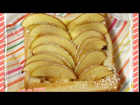 【トースターで簡単】朝ごはんにピッタ！アップルチーズトースト Simple!  Apple cheese toast #shorts