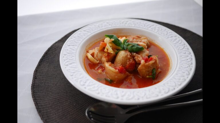 チキンとバジルのトマトシチュー