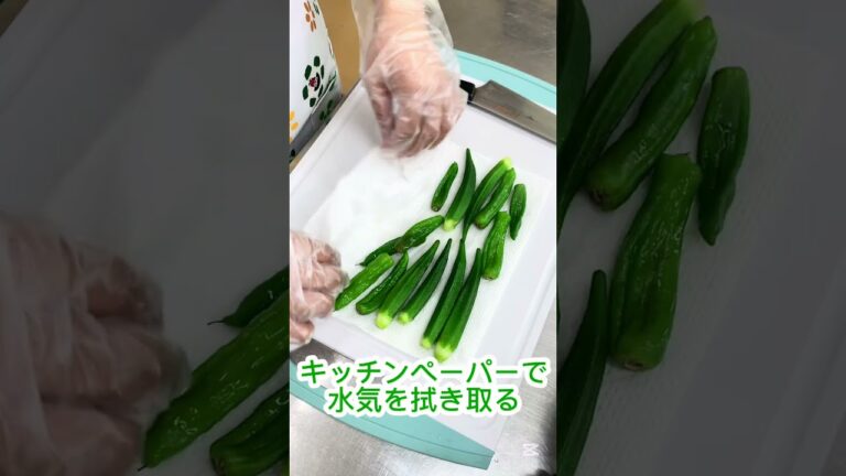 【きずなキッチン】シシトウとオクラのチーズ春巻き #shorts  #簡単レシピ #夏野菜