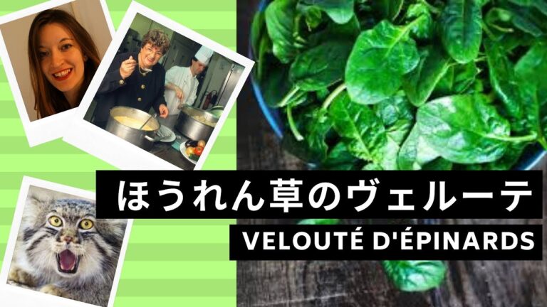 【春のレシピ】ほうれん草のヴルーテ / Recette de printemps : Velouté d'épinards