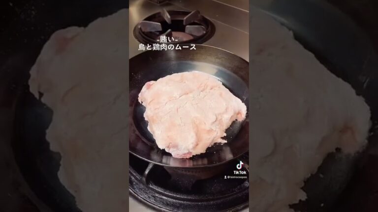 【賄い】鶏肉のムース【次回YouTube用試作予定】