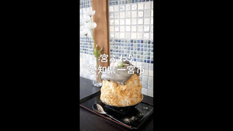 【愛知県一宮市】かき氷宮ふわり「ふわふわ氷とエスプーマの黒胡麻きなこみるくが絶品！」古民家カフェ