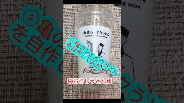 ○亀のシェイクうどんを自作してみた(梅おろしうどん篇)