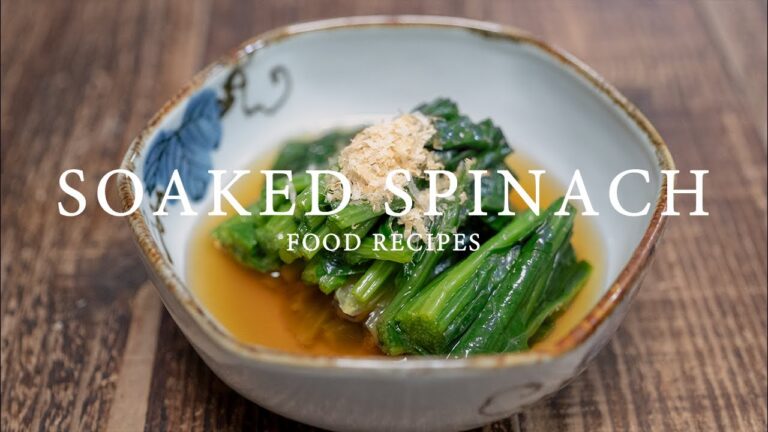 【料理】ほうれん草のお浸し【作り方】フードレシピ