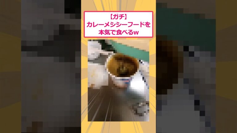 【2ch面白いスレ】【ガチ】カレーメシシーフードを本気で食べるwww #2ch #2ch面白いスレ