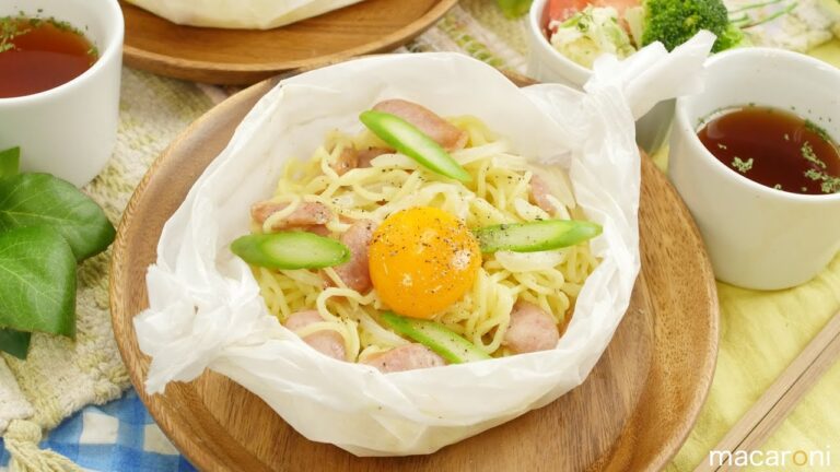 レンジで 楽ウマすぎ！ 焼かない カルボナーラ 焼きそば のレシピ 作り方