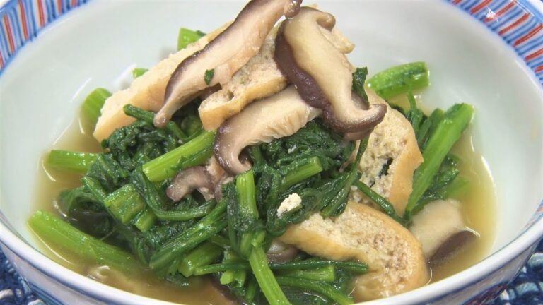 春菊の煮浸し【キチキチキッチン】