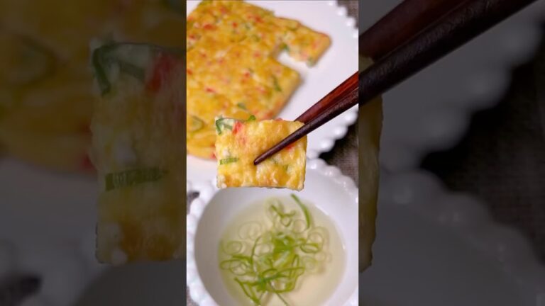 カロリー控えめふわふわ豆腐の明石焼き風#割烹白だしお助けラクレシピ　#割烹白だし　#簡単レシピ