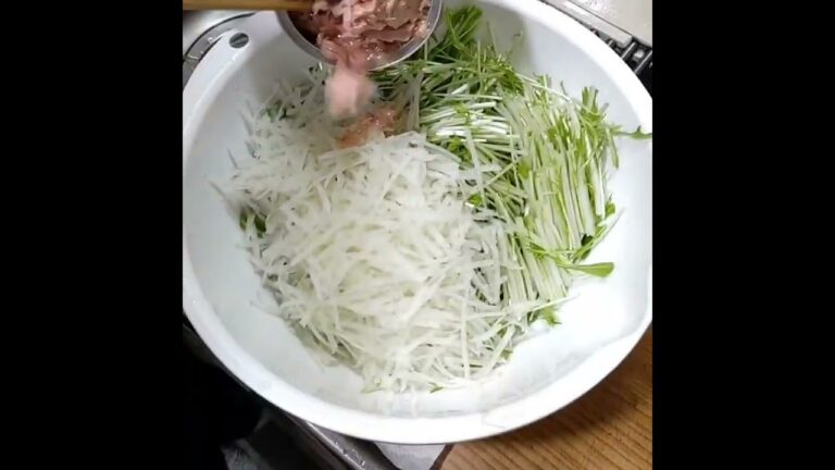 作り置きメニュー：水菜と大根とツナの無限サラダ #料理 #簡単レシピ #水菜と大根とツナの無限サラダ