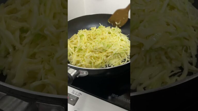 節約！キャベツ大量消費#お好み焼き#キャベツ#節約レシピ#ズボラ飯#Japanesefood