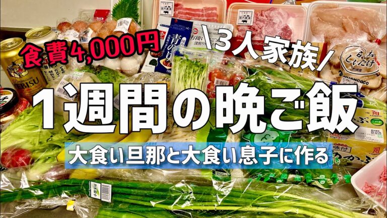 【1週間の献立#3】豚汁を1週間使いまわして最後は鍋化させるズボラ主婦/食費4,000円で作る晩ご飯/料理Vlog /節約主婦