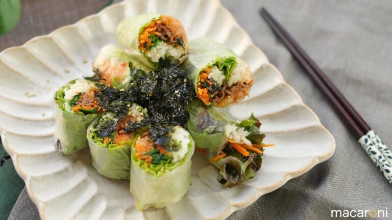 ごまの風味香る！ もっちり シャキシャキ 生春巻き キンパ のレシピ 作り方