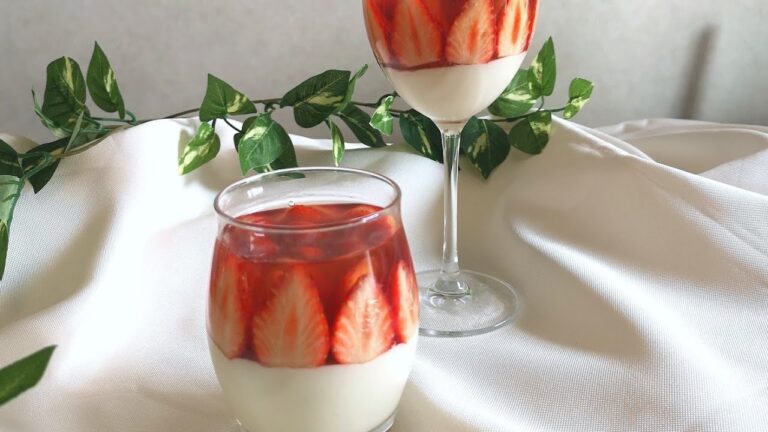 【ゼラチン不要】簡単やわらか２層の『いちごミルクゼリー』の作り方