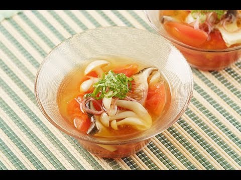 きのことトマトのさっぱり冷製汁