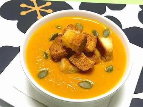 Homemade Creamy Pumpkin soup パンプキン スープ