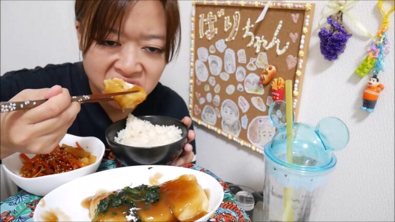 【和定食】餡掛け揚げ出し豆腐と大根と人参のきんぴらゴボウとご飯【失敗した】