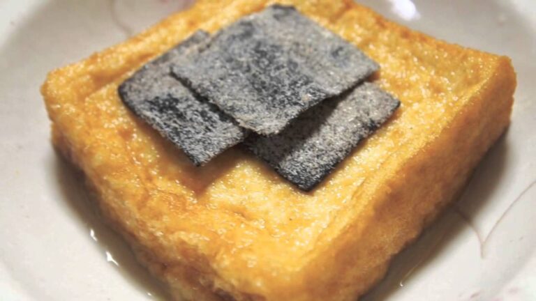厚揚げの塩昆布のせ