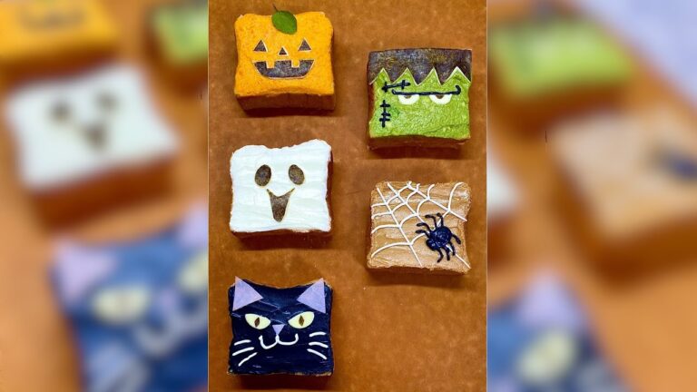 【ハロウィン♡】パンを簡単にデコるだけ！　#Shorts