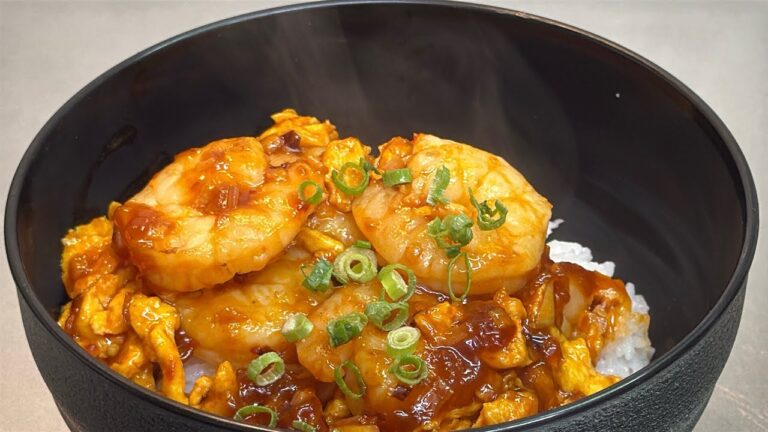 🍤プリプリ海老×ふわとろ卵🔥ピリ辛チリソースでご飯が止まらない！