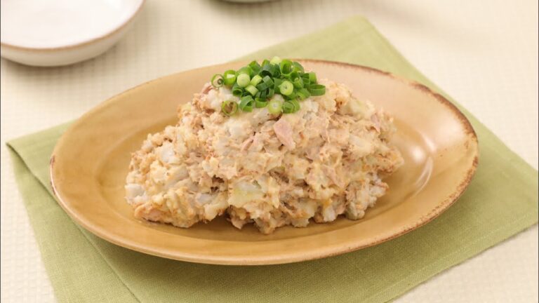 ねっとり濃厚！里芋のツナおかかサラダ