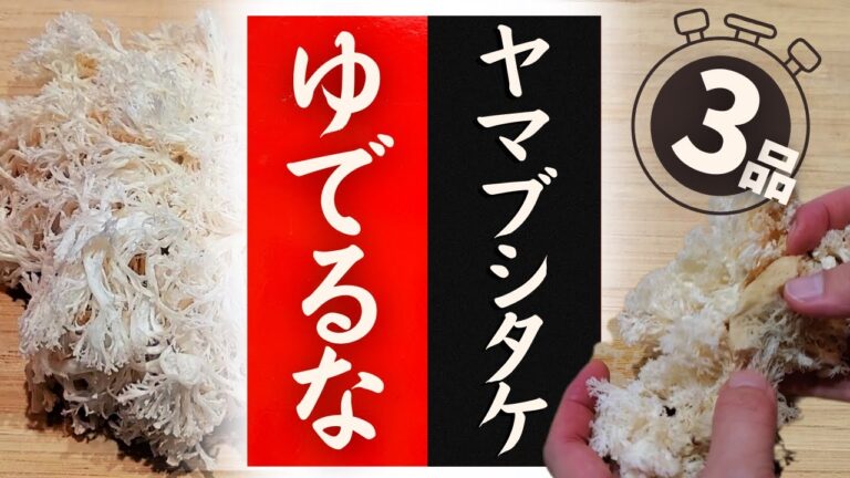 【ヤマブシタケ】の美味しい食べ方！驚くほど美味しくなる！