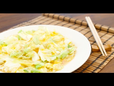 決めてはめんつゆ！「キャベツの卵とじ」の作り方