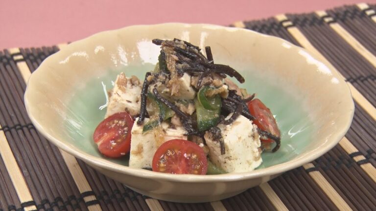 639豆腐とひじきの和風サラダ【キチキチキッチン】