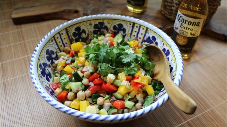 【うつわ８割】メキシカンPartyメニュー③ 超簡単ひよこ豆のメキシカンサラダ_N'149