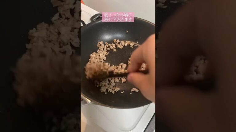 【02世代】娘ちゃんお気に入り！そぼろ丼の作り方！#簡単レシピ # 離乳食 #簡単レシピ#shorts