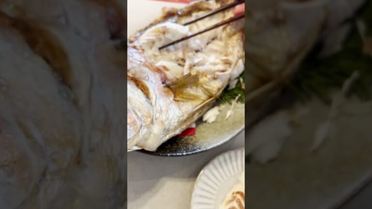 レンジで簡単！トロトロな塩焼き鯛！#おうちごはん #shorts #あなたに逢い鯛 #真鯛 #鯛 #魚 #刺身