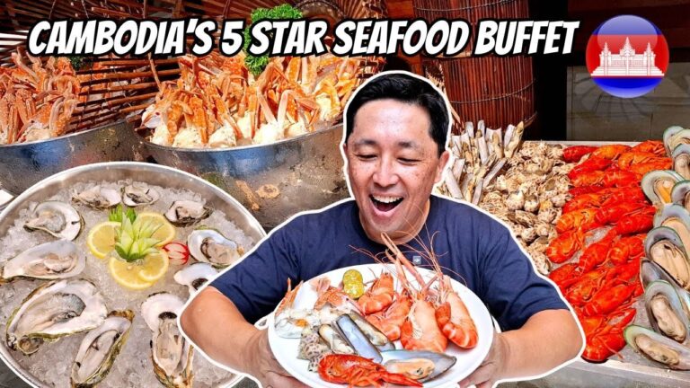 カンボジアの5つ星ホテルのシーフードビュッフェ！🇰🇭 ハイアットリージェンシーマーケットカフェプノンペン